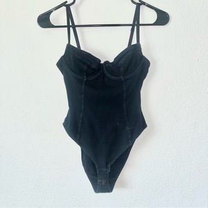 Small American Apparel Black Bodysuit